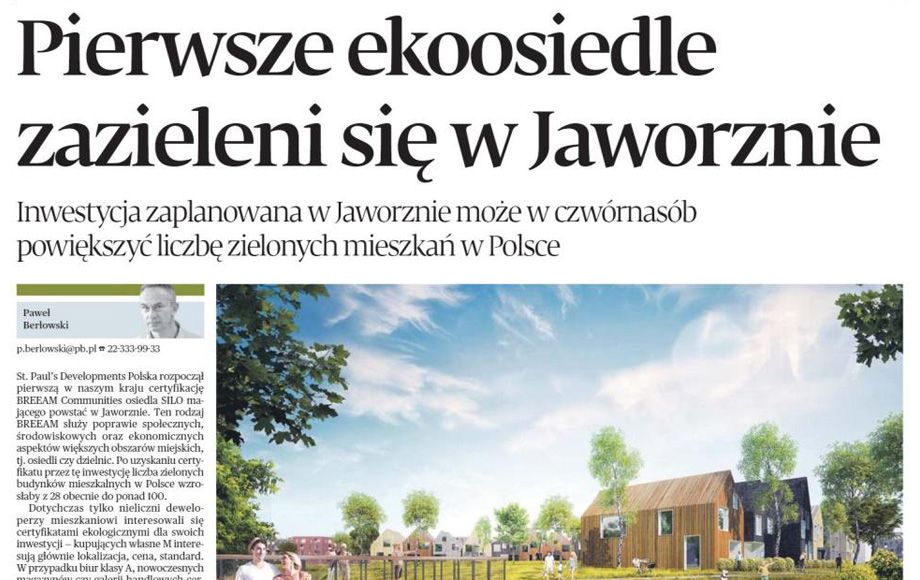 The first eco estate will green up in Jaworzno